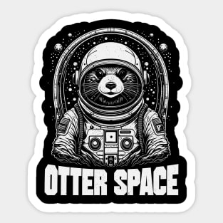 Otter space Sticker